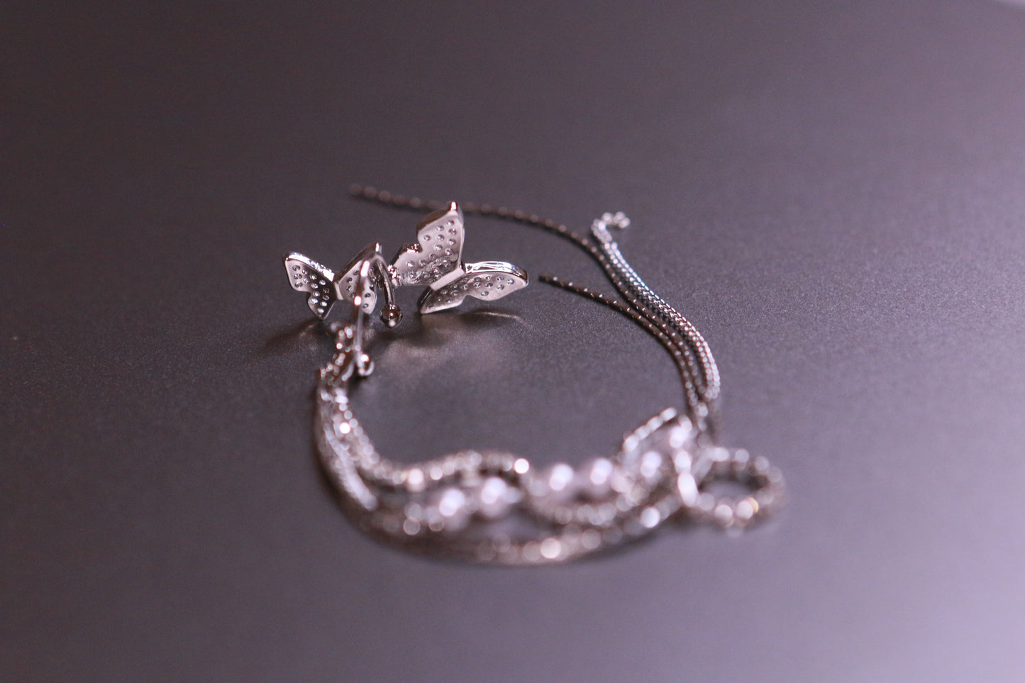 Butterfly Pearl Ear Cuff(No Piercing Needed; Only for Left Ear)