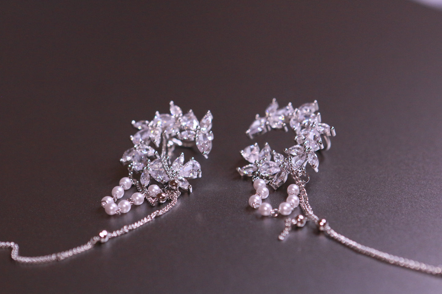 Pearl Fringe Ear Clip (No Piercing Needed; One Pair)