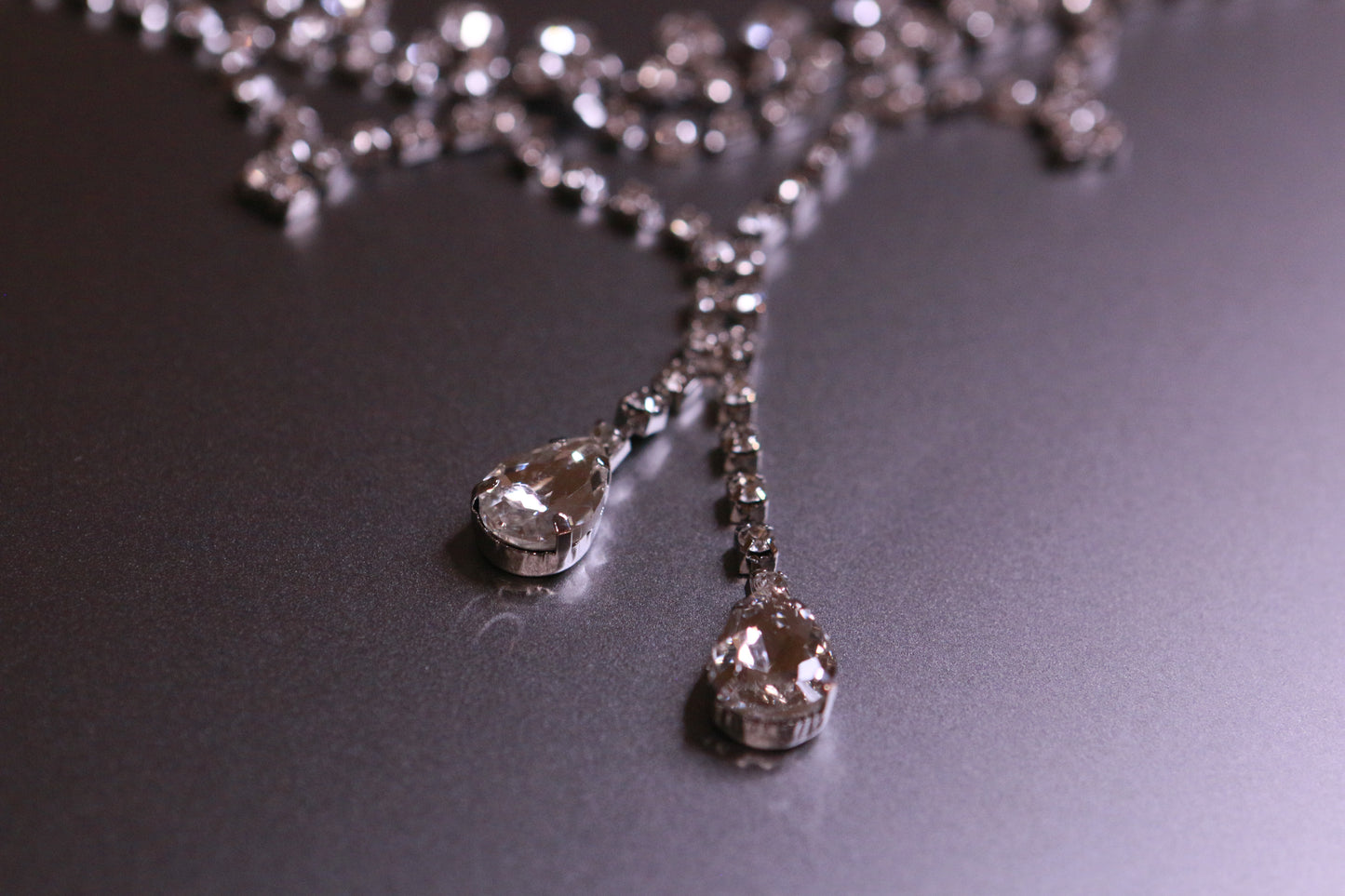 Princess-style Collarbone Chain with Diamond Encrusted