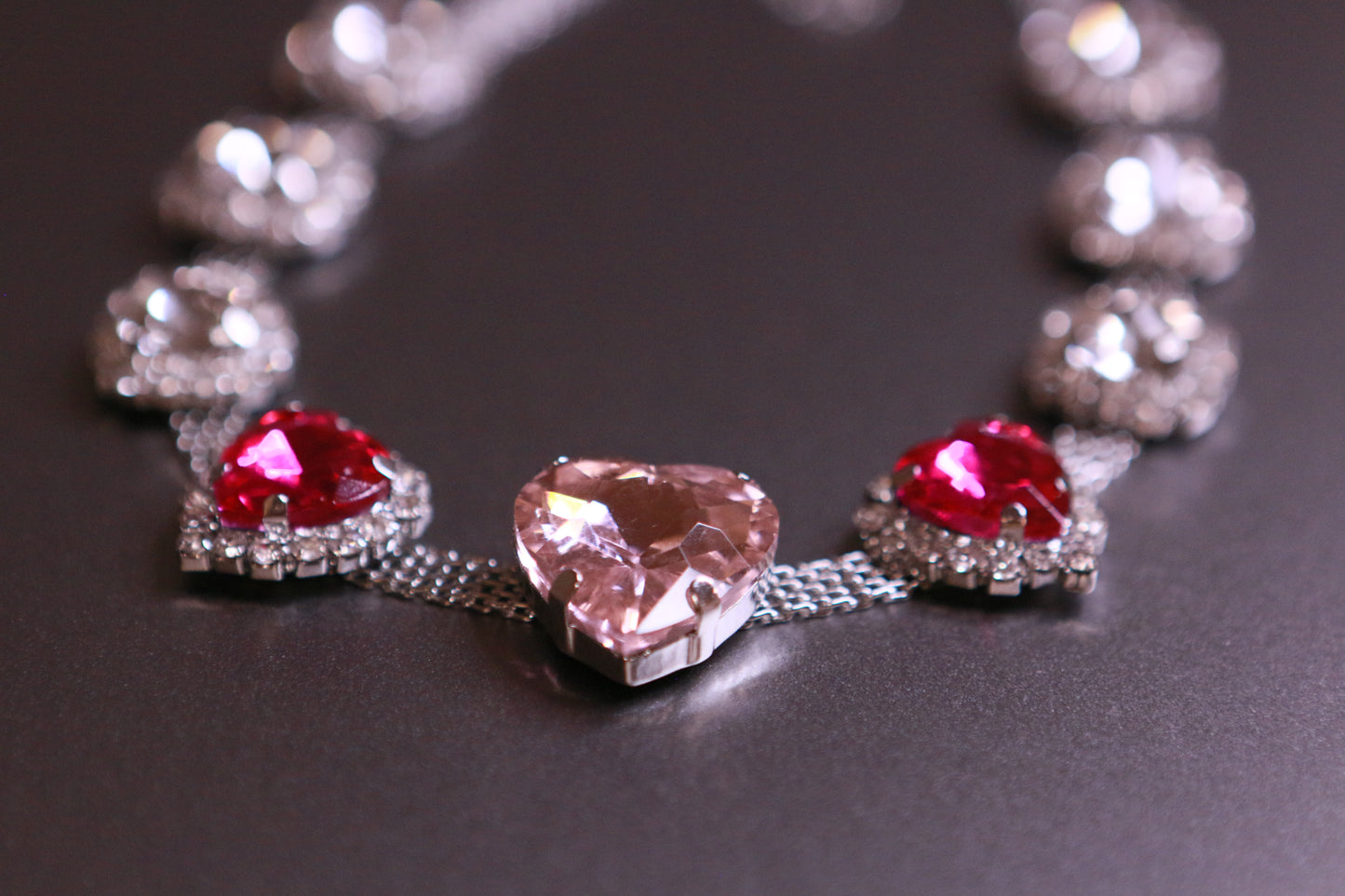 Diamond-Set Heart Necklace