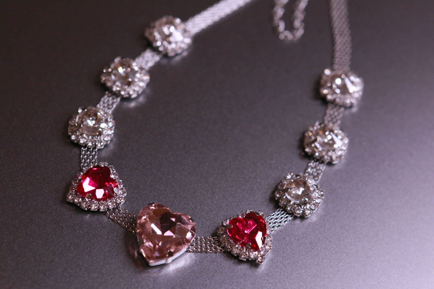 Diamond-Set Heart Necklace